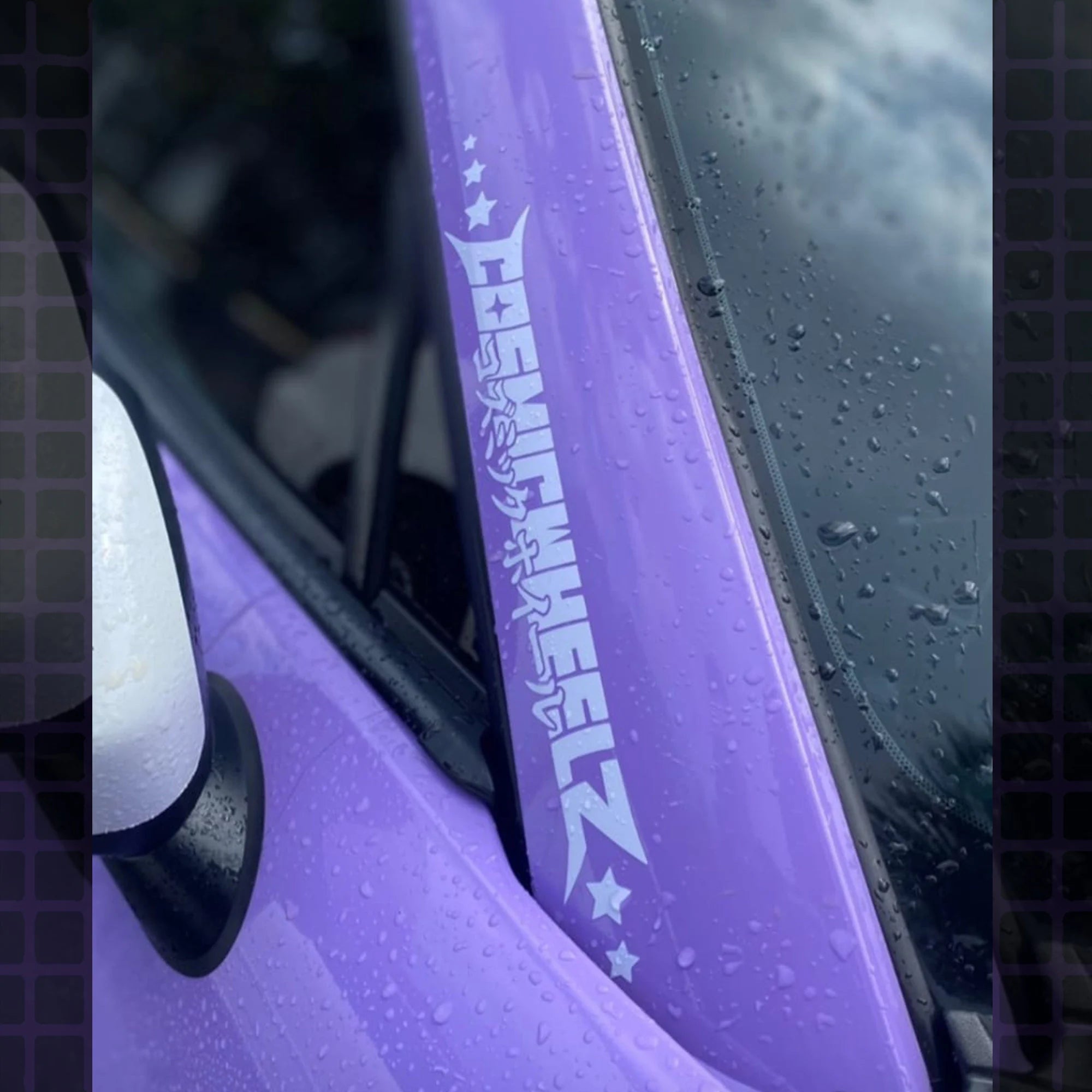 COSMICWHEELZ JDM Banner Decal: Waterproof Vinyl Window Sticker