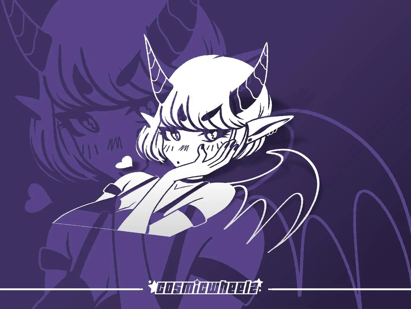 DEMON ANIME GIRL | anime waifu decal