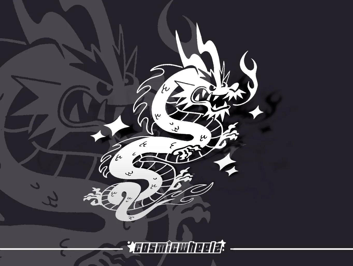 DRAGON BANNER | vinyl sticker | jdm decals |