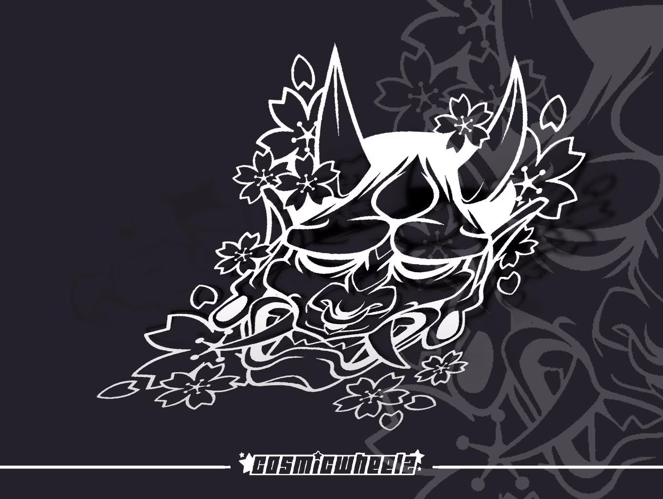 ONI SAKURA BANNER | cherry blossom |