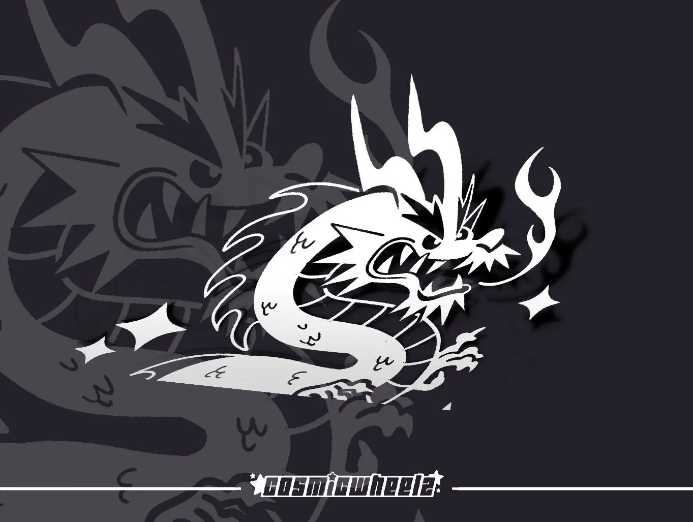 DRAGON BANNER | vinyl sticker | jdm decals |