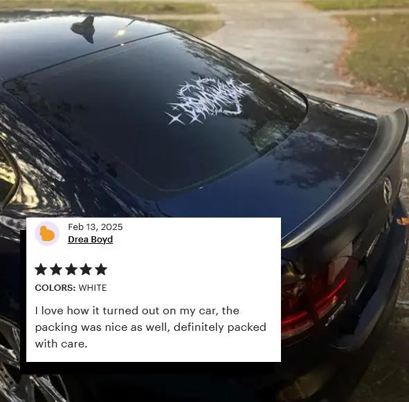 COSMICWHEELZ Metal Heart Banner | jdm decals