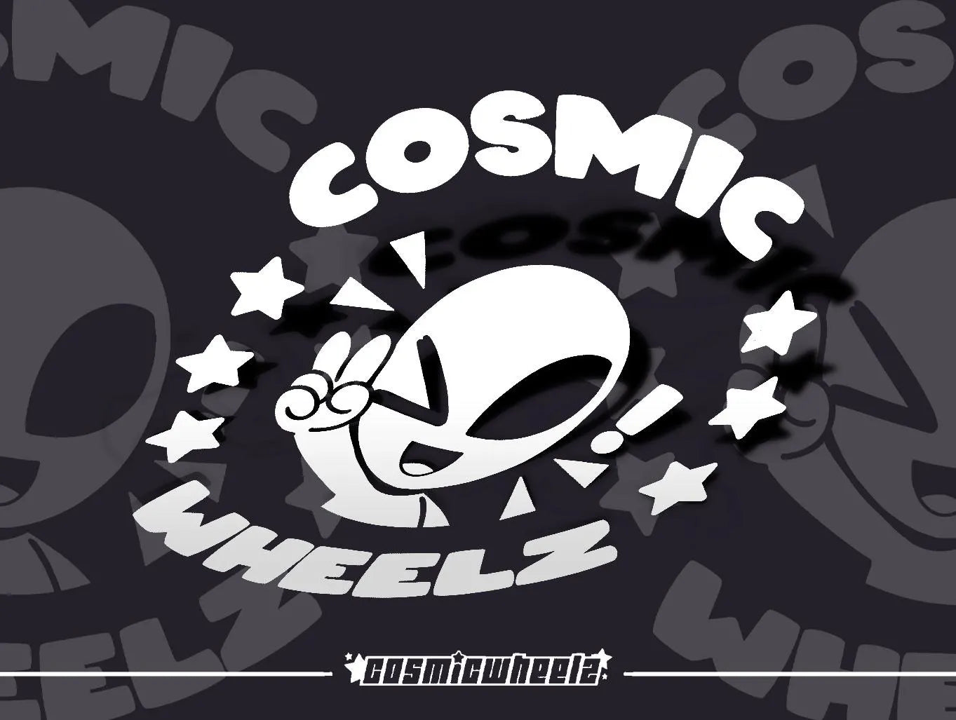 ALIEN COSMICWHEELZ DECAL | jdm stickers | alien decal | car stickers| bumper stickers