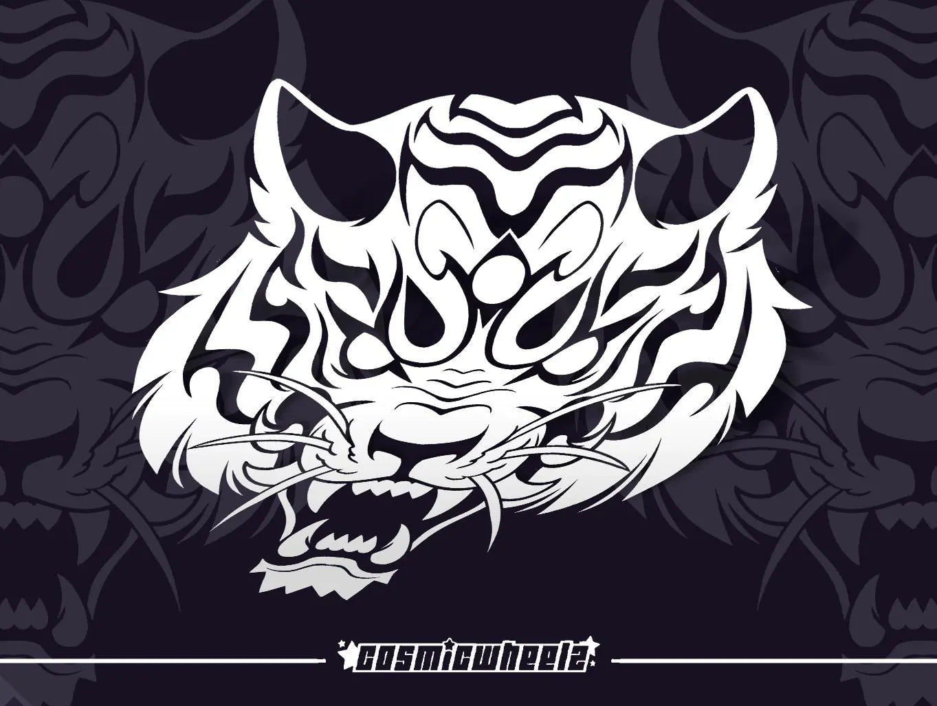 TIGER DECAL STYLE 2 | jdm | car stickers | tiger sticker | car decals | vinyl decal