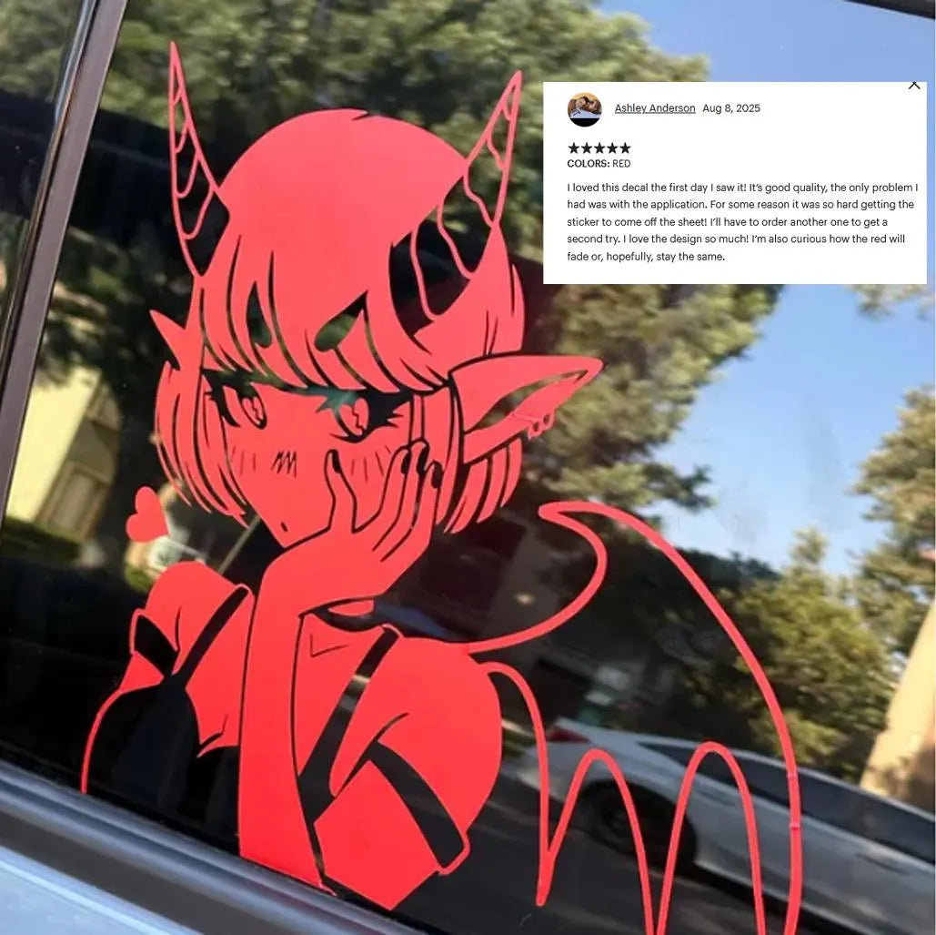 DEMON ANIME GIRL | anime waifu decal