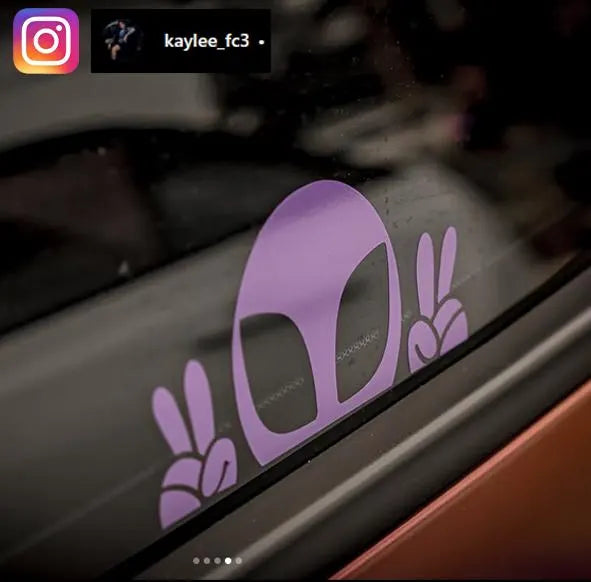 ALIEN PEEKER | Vinyl Decals | jdm decals | bumper slaps |