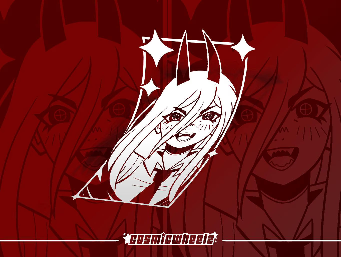 DEVIL ANIME VINYL DECAL | car stickers | anime decal |